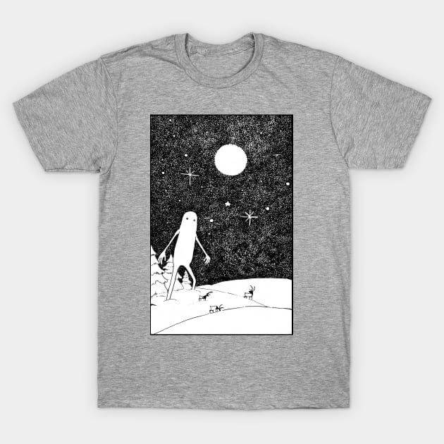 Snow Giant T-Shirt by KatherineBlowerDesigns